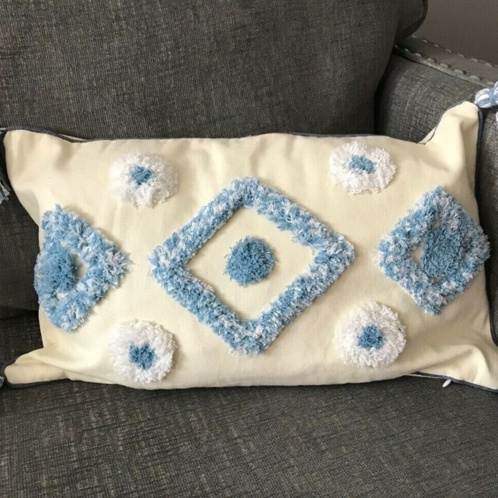 Pillow Cover 20"/12" Sofa Bed Ivory Case Embroidery Pillow Cushion Home Decor …